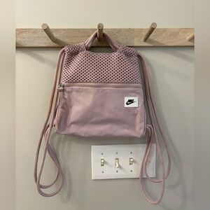 Nike Dusty Pink Mesh-Top Drawstring mini